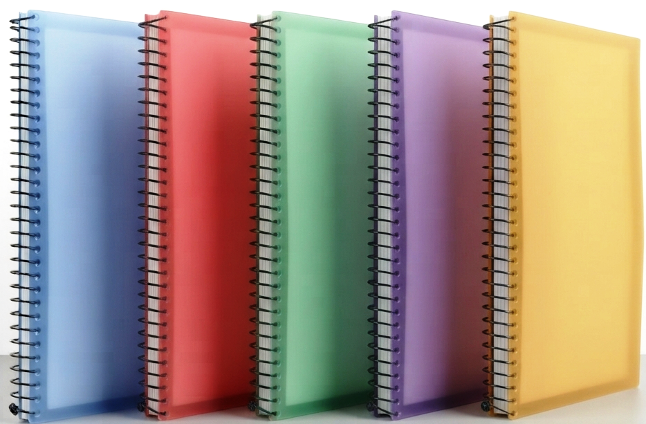 5 Spiral Notebooks 1000 Pages A4 Size
