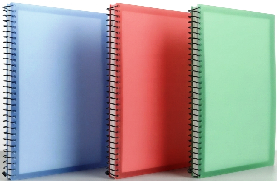 3 Spiral Notebooks 600 Pages A4 Size